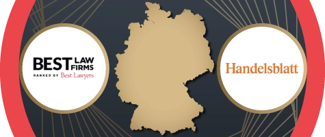 map of Germany with BLF and Handelsblatt