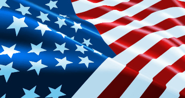 The flag of the United States of America