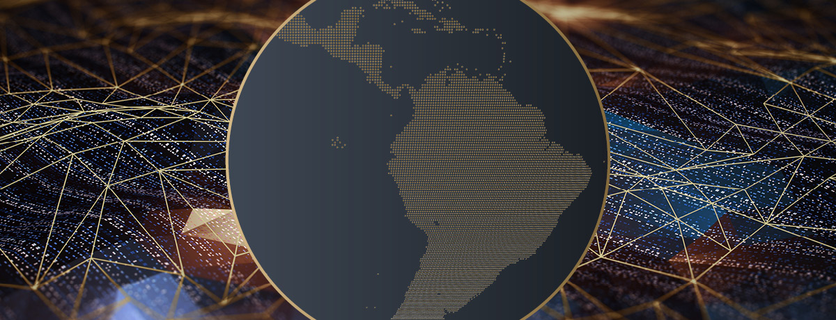 Map highlighting Chile, Colombia and Puerto Rico for the 2026 Best Lawyers Awards