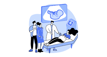 Couple attends surrogate ultrasound