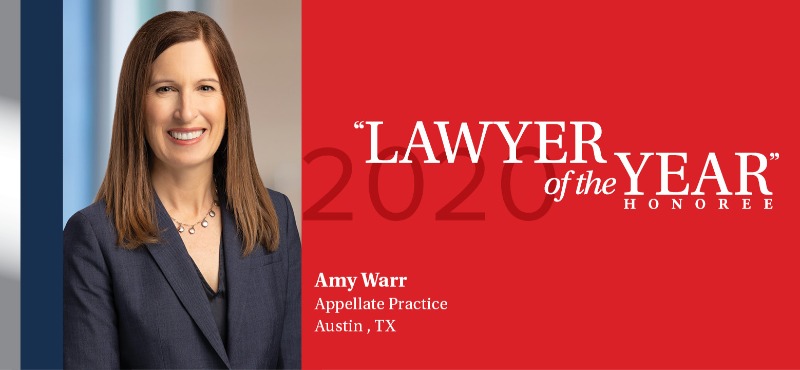 Amy Warr - Austin 2020 Lawyer of the Year