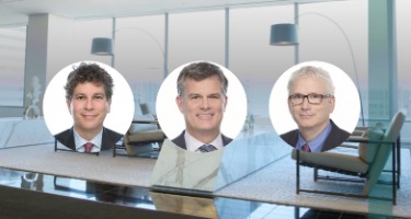 Photo of Neill May, John Connon, and David Matlow 