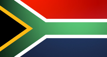 The flag of South Africa