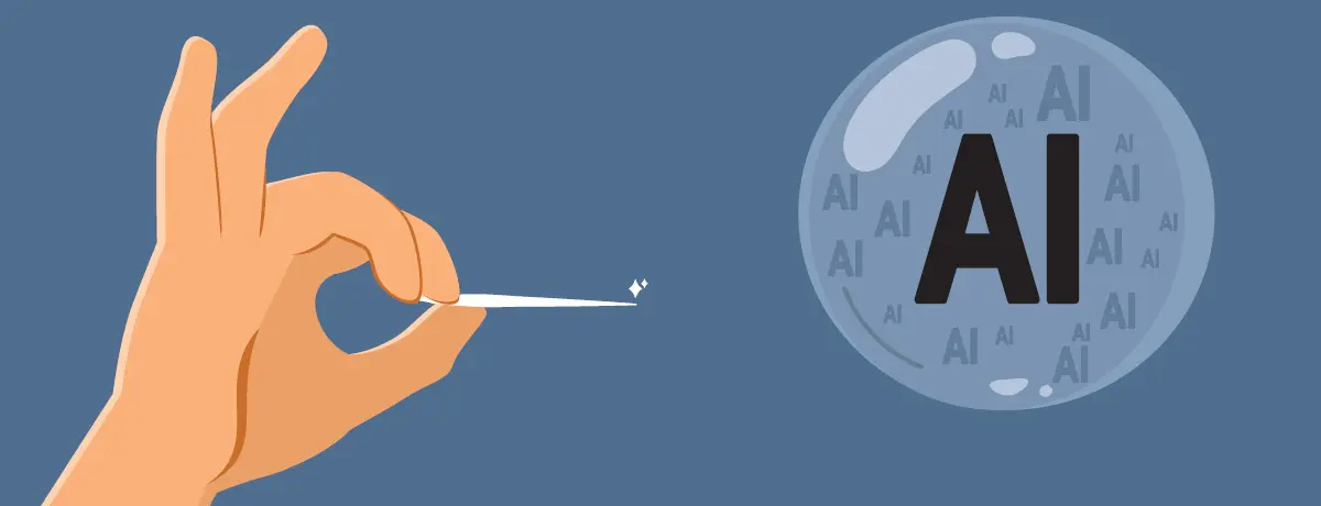 AI bubble burst headline