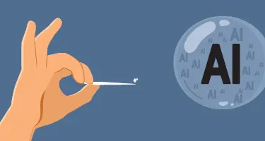 AI bubble burst headline