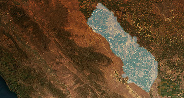 Topographical overview of Northern California water system