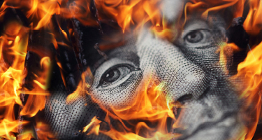 Fire Consuming Paper Money