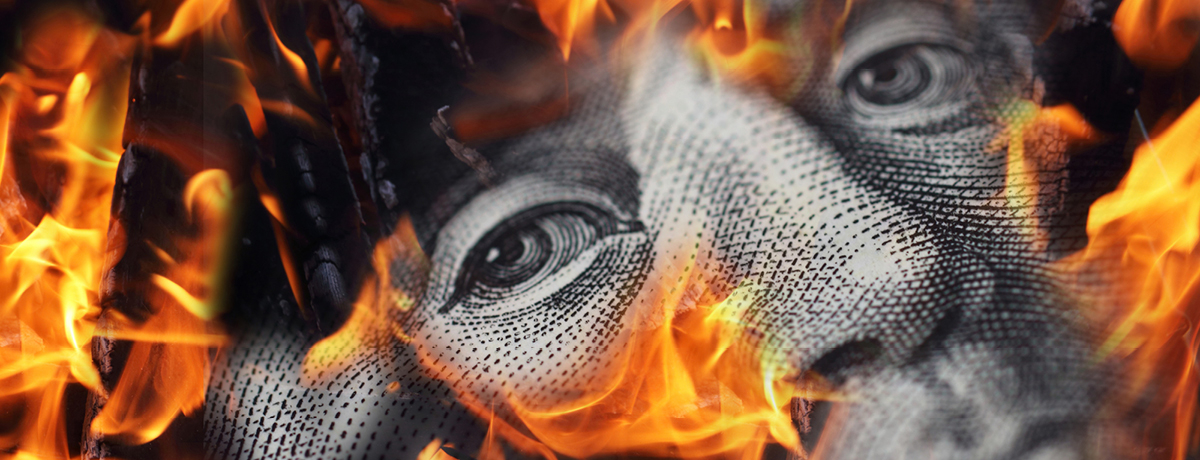 Fire Consuming Paper Money