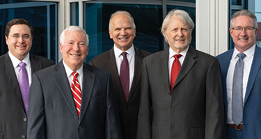 Group Photo of Five Male Tinsman & Sciano Attorneys