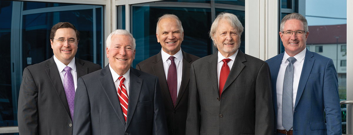 Group Photo of Five Male Tinsman & Sciano Attorneys