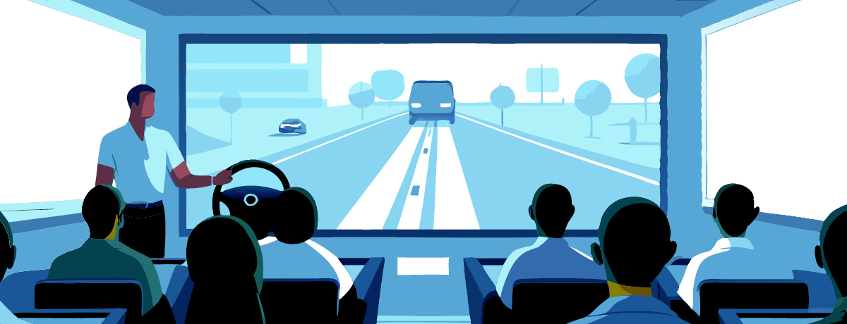 Man Giving Car Presentation