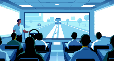 Man Giving Car Presentation