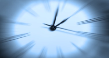 Zoomed In image of clock ticking