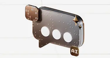AI chat bubble icon with stars representing artificial intelligence transforming client-lawyer conne
