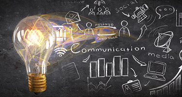 Light bulb above a chalkboard illustrating strategic ideas