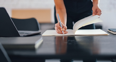 Marketer developing a strategic plan for legal business growth.