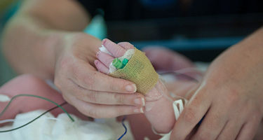 A Small, Bandaged Foot