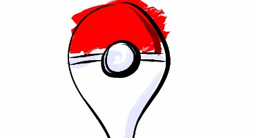 A Pokemon Poke Ball: Red & White 