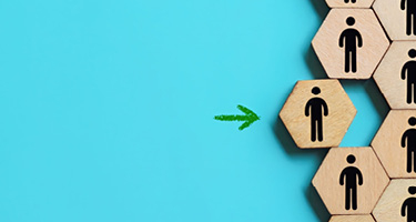 Block with outline of person slightly out of place from other blocks