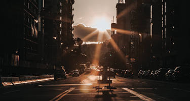 Urban skyline in Southern California