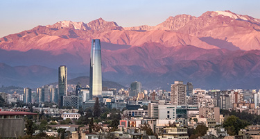 Landscape of city in Chile