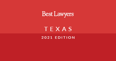 Title cover for 2021 Best Lawyers in Texas publication