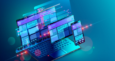 A group of mobile devices with websites perfectly optimized for smaller screens.