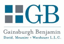 Logo for Gainsburgh, Benjamin, David, Meunier & Warshauer, L.L.C.