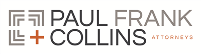 Logo for Paul Frank + Collins P.C. 