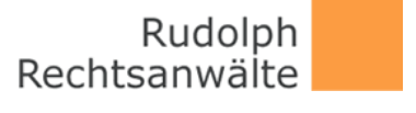 Logo for Rudolph Rechtsanwälte mbB