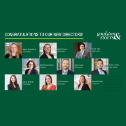 Goulston &amp; Storrs Announces 2023 Director Elevations  