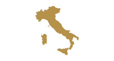Gold Map of Italy