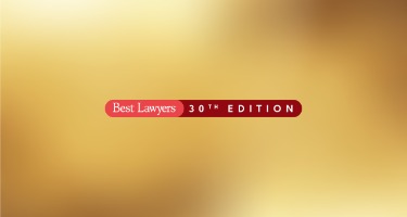 Best Lawyers Logo with 30th Edition Feature on Gradient Gold Background