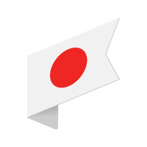 Graphic of Japanese Flag on Transparent Background