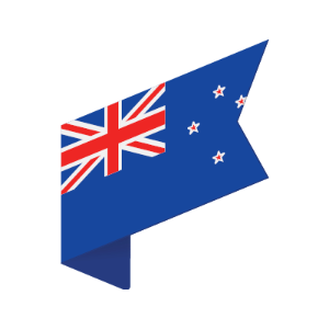 Graphic of New Zealand Flag on Transparent Background