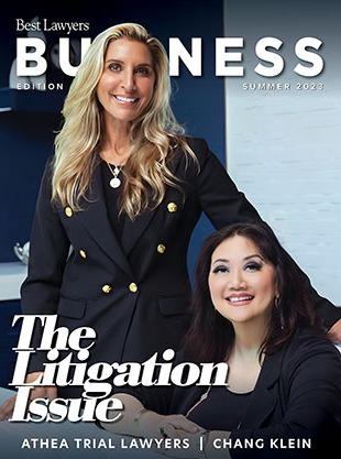Cover for our Business Edition 2023: The Litigation Issue publication
