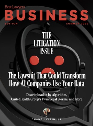 Cover for our Business Edition 2025: The Litigation Issue publication