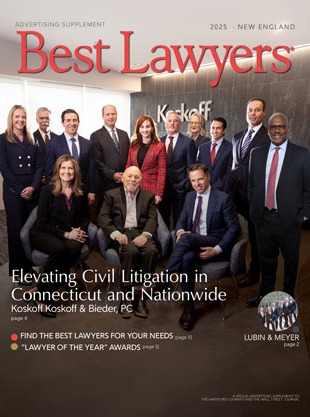 Cover for our New England's Best Lawyers publication