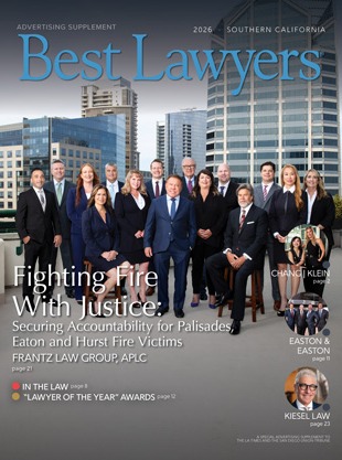 Cover for our Southern California's Best Lawyers publication