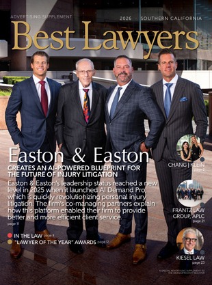 Cover for our Southern California's Best Lawyers publication