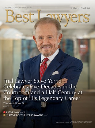 Cover for our Tampa's Best Lawyers publication