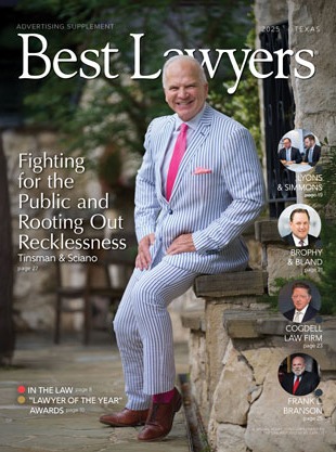 Cover for our Texas' Best Lawyers publication