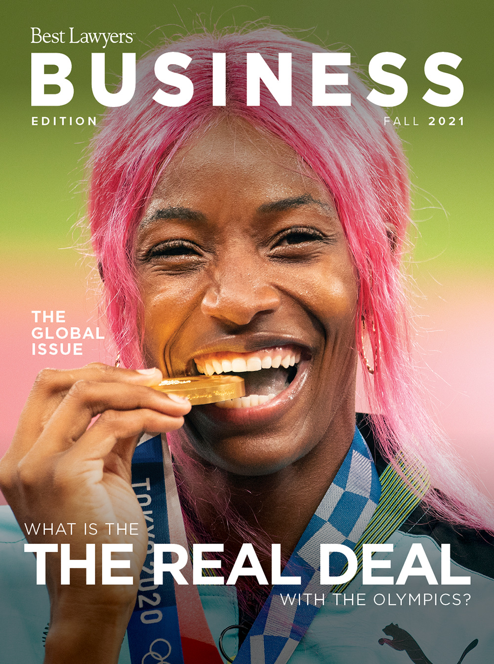 2021 Global Issue Cover Girl Biting Medal