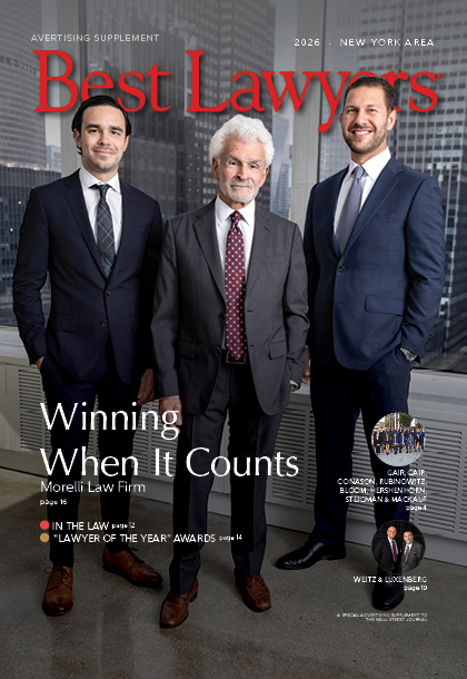 New York Area's Best Lawyers 2026 cover