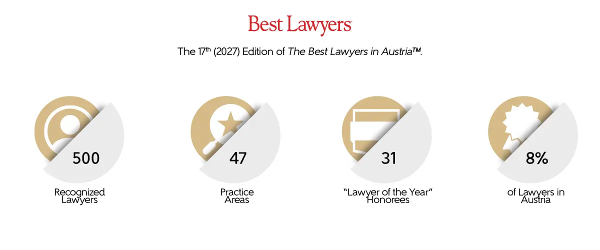 The 17th edition of The Best Lawyers in Austria data points