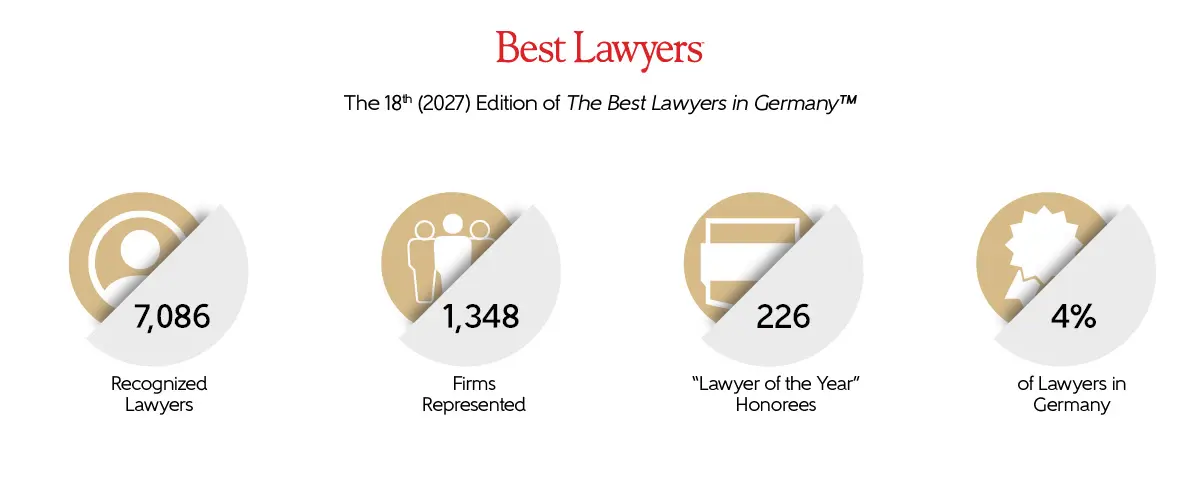 The 17th edition of The Best Lawyers in Germany data points