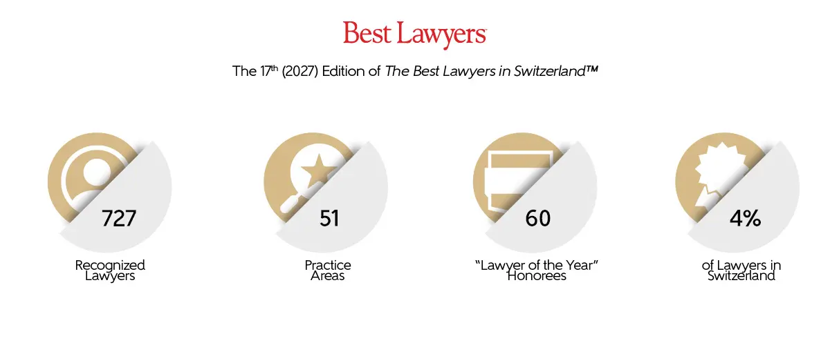 The 17th edition of The Best Lawyers in Switzerland data points