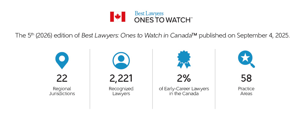 Highlights From the 2026 Edition of Best Lawyers: Ones to Watch in Canada 