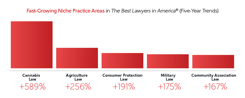 Highlighting niche practice areas in the Best Lawyers in America