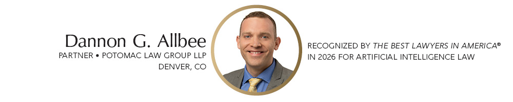 Dannon G. Allbee artificial intelligence law honoree